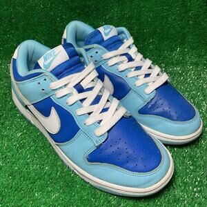 Nike Dunk Low Retro QS Shoes Argon Blue Flash Blue White DM0121-400 Men's 7.5